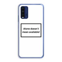 Alone: Xiaomi Redmi 9T Transparant Hoesje