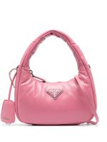 Prada mini sac porté épaule en cuir - Rose - thumbnail