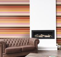 70's zon behang woonkamer