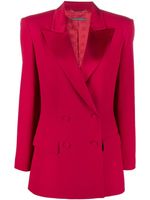 Alberta Ferretti blazer à boutonnière croisée - Rouge