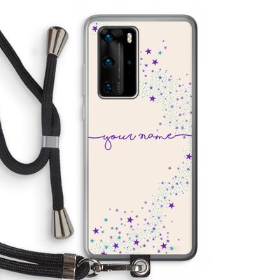 Sterren: Huawei P40 Pro Transparant Hoesje met koord
