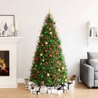 112-delige Kerstballenset polystyreen rood groen en goudkleurig