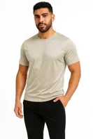 Richesse Shiny Essential T-Shirt Heren Beige - Maat XXL - Kleur: Beige | Soccerfanshop