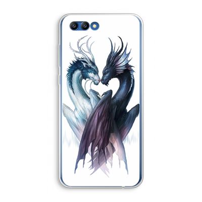 Yin Yang Dragons: Honor 10 Transparant Hoesje