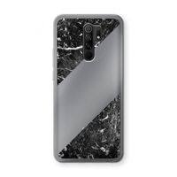 Zwart marmer: Xiaomi Redmi 9 Transparant Hoesje