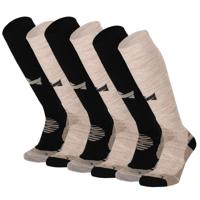 Xtreme Outdoor Sokken Compressie 6-pack Multi Beige-35/38