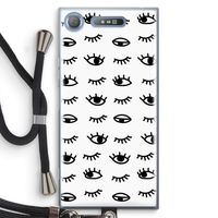 Eye pattern #2: Sony Xperia XZ1 Transparant Hoesje met koord
