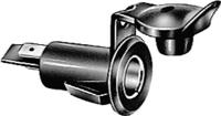 HELLA Built-in socket outlet 2- m. 2 flat plug connectors