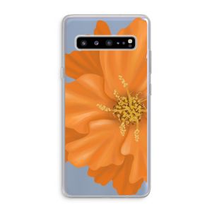 Orange Ellila flower: Samsung Galaxy S10 5G Transparant Hoesje
