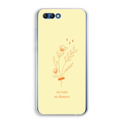 No rain no flowers: Honor 10 Transparant Hoesje