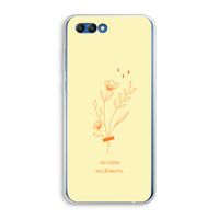 No rain no flowers: Honor 10 Transparant Hoesje