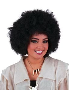 Zwarte Afro Pruik Nina