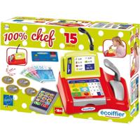 Ecoiffier 100% chef kassa speelset Ecoiffier 100% chef kassa speelset