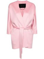 Kiton veste en cachemire à taille nouée - Rose