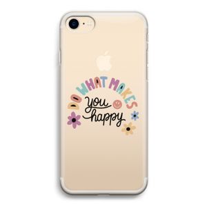 Happy days: iPhone 7 Transparant Hoesje