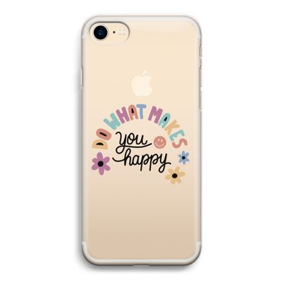 Happy days: iPhone 7 Transparant Hoesje