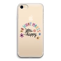 Happy days: iPhone 7 Transparant Hoesje