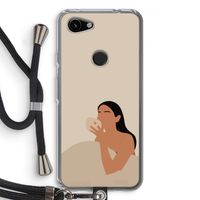 Fresh coffee: Pixel 3a Transparant Hoesje met koord
