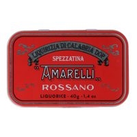 Laurierdop liquiriz calabria blikje kleine stukjes 40 Gram