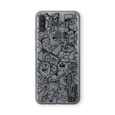 Vexx Black City : Samsung Galaxy A11 Transparant Hoesje