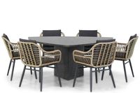 Coco Leonardo/Graniet 170 cm dining tuinset 7-delig - thumbnail