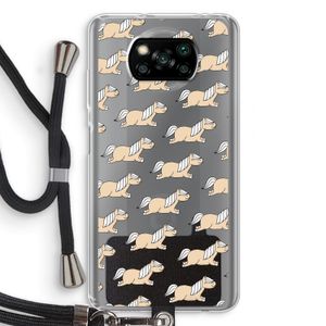 Ponys: Xiaomi Poco X3 NFC Transparant Hoesje met koord
