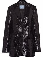 Prada blazer à sequins - Noir