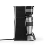 Nedis Koffiezetapparaat | 0.4 l | Zilver / Zwart | 1 stuks - KACM310FBK KACM310FBK - thumbnail