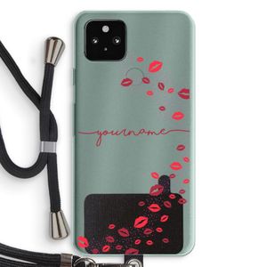 Kusjes: Pixel 5a 5G Transparant Hoesje met koord
