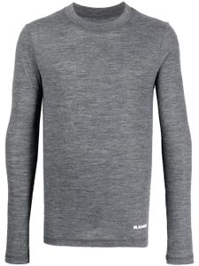 Jil Sander t-shirt à logo imprimé - Gris