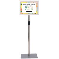 Stabiele Informatiestandaard Presentatie Standaard Reclamestandaard A4 Posterstandaard Standaard met Poster Frame en Bord Zilver