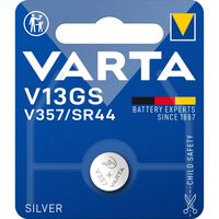 Varta Zilveroxide Batterij SR44 | 1.55 V DC | 155 mAh | Zilver | 1 stuks - VARTA-V13GS VARTA-V13GS