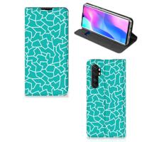Xiaomi Mi Note 10 Lite | Bookcase | Cracks Blue