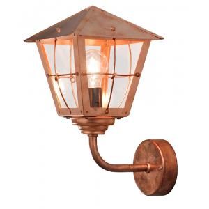 Wandlamp Fenix met transparant glas opwaarts