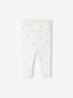 Legging baby meisjes opengebreide stof ecru