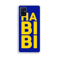 Habibi Blue: Galaxy A51 4G Transparant Hoesje