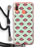 Lipjes: Samsung Galaxy A20e Transparant Hoesje met koord