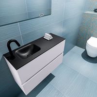 Mondiaz Ada 80cm toiletmeubel cale met wastafel urban links 1 kraangat