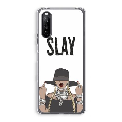 Slay All Day: Sony Xperia 10 III Transparant Hoesje