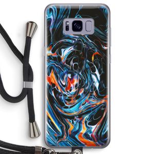 Black Unicorn: Samsung Galaxy S8 Transparant Hoesje met koord