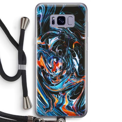 Black Unicorn: Samsung Galaxy S8 Transparant Hoesje met koord