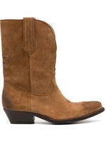 Golden Goose suede ankle boots - Marron