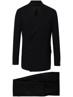 Lardini costume en laine à veste croisée - Bleu