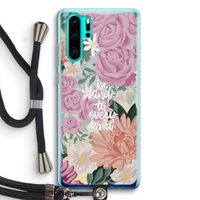 Kindness matters: Huawei P30 Pro Transparant Hoesje met koord