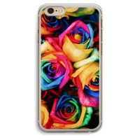 Neon bloemen: iPhone 6 Plus / 6S Plus Transparant Hoesje