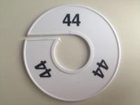 Maatring 11 cm wit/zwart 44