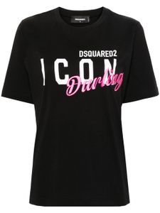 DSQUARED2 t-shirt Icon Darling en coton - Noir