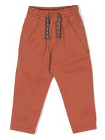 Missoni Kids pantalon à lien de resserrage - Marron