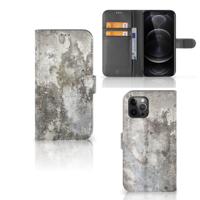 Apple iPhone 12 Pro Max | Bookcase | Beton Print | Portemonnee hoesje