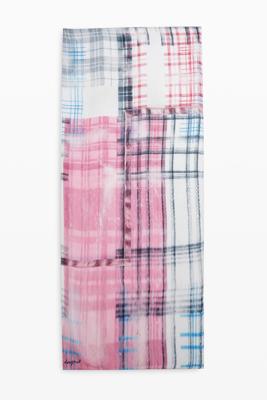 Rechthoekige grunge sjaal - BROWN - U